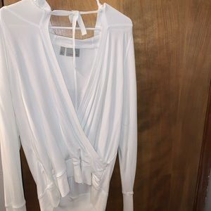 Athleta white cover up sweater